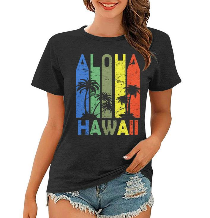 Retro Aloha Hawaii Logo Tshirt Women T-shirt