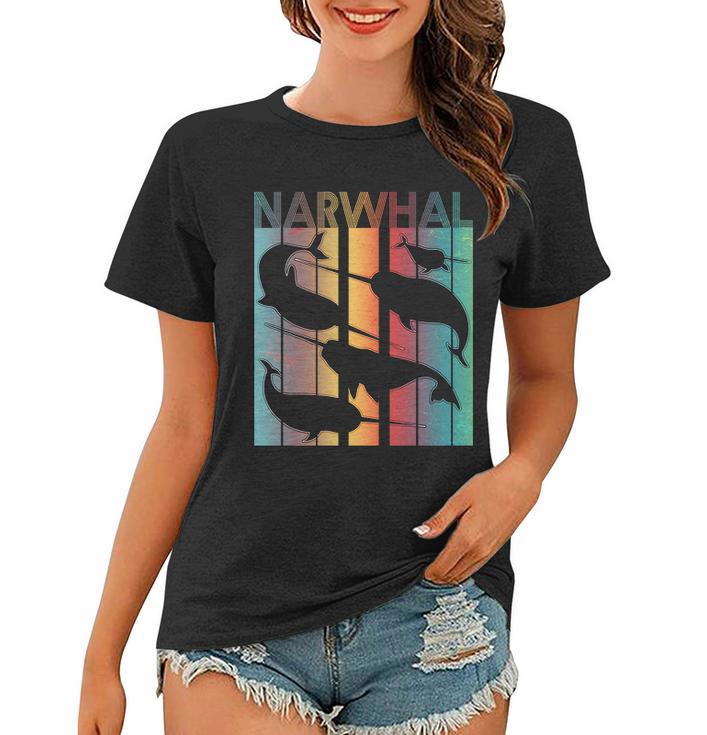 Retro Narwhal Tshirt Women T-shirt