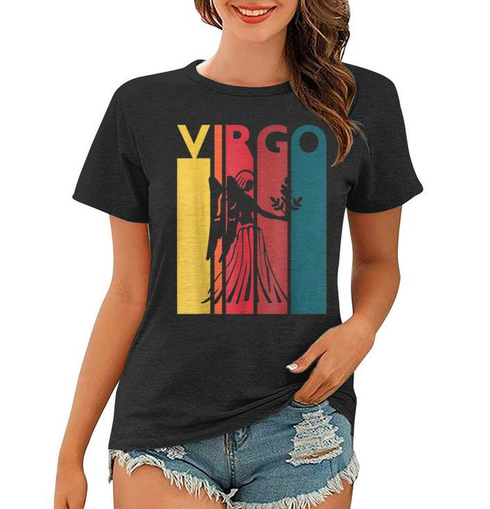 Retro Virgo Zodiac Sign August September Birthday  Women T-shirt