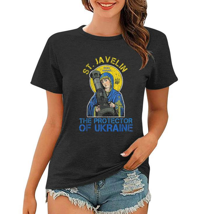 Saint Javelin The Protector Of Ukraine Tshirt Women T-shirt