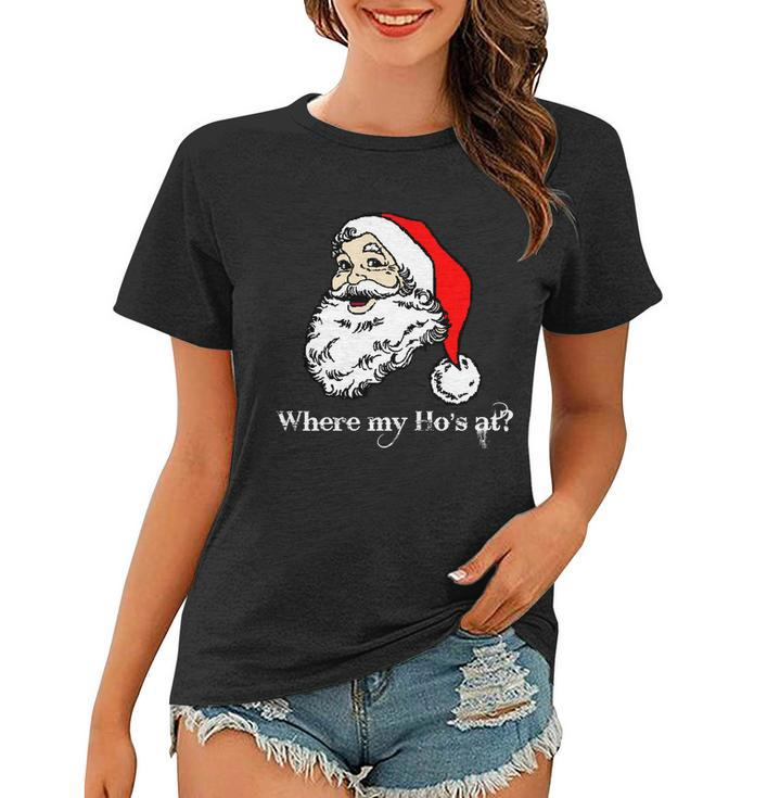 Santas Ho Funny Christmas Tshirt Women T-shirt
