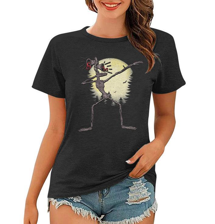 Scary Siren Head Monster Dabbing Women T-shirt