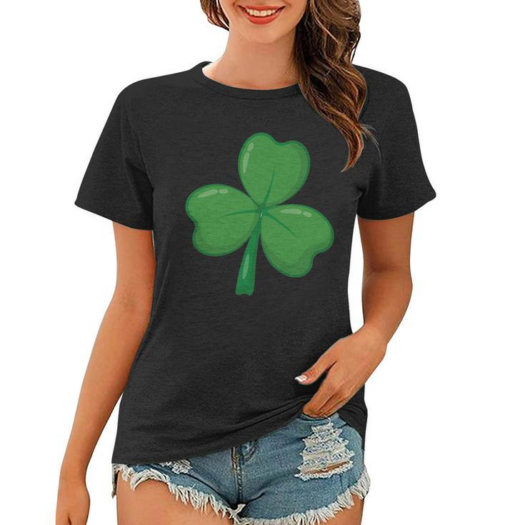 Shamrock St Patricks Day Graphic Design Printed Casual Daily Basic V2 Women T-shirt