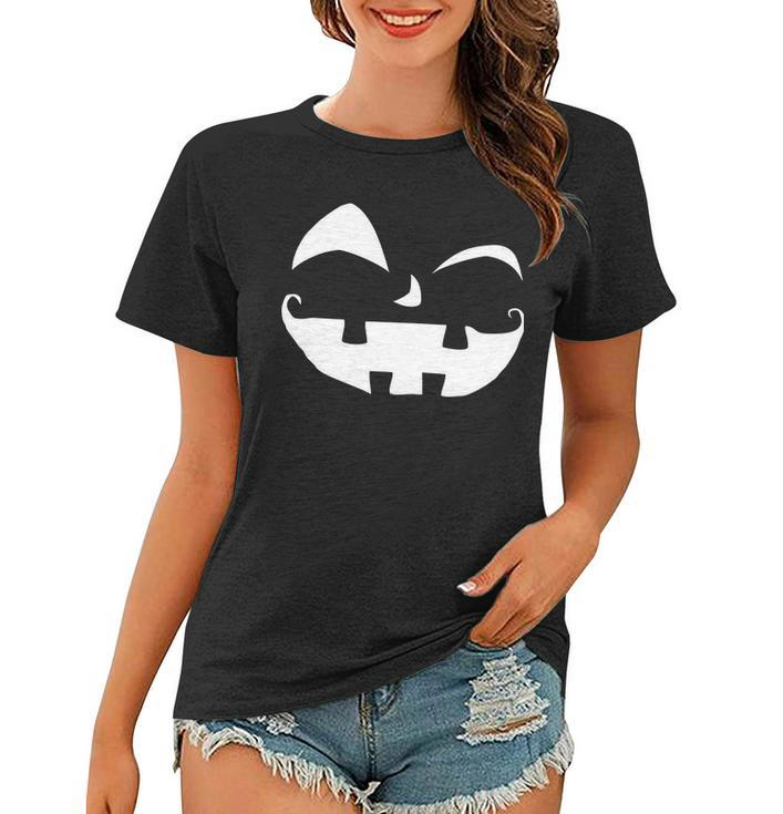 Silly Jack O Lantern Face Tshirt Women T-shirt