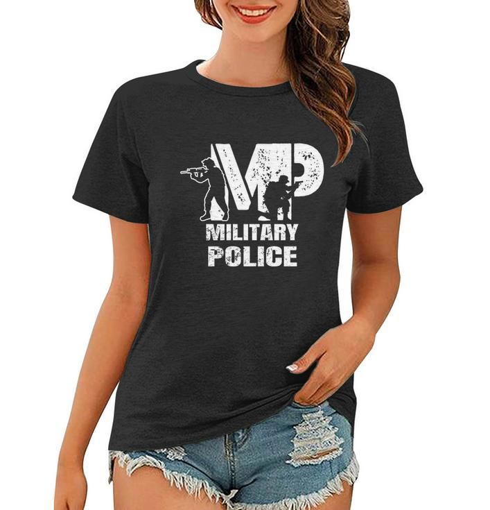Soldier Retired Veteran Mp Military Police Policeman Funny Gift Women T-shirt
