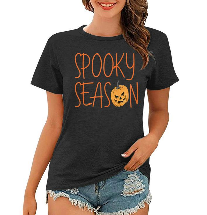 Spooky Season Cute Halloween  Fall Season  Women T-shirt