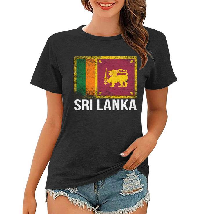 Sri Lanka Flag Women T-shirt