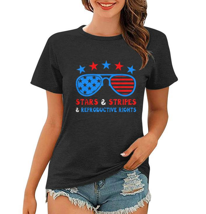 Stars Stripes Reproductive Rights Patriotic 4Th Of July V3 Women T-shirt