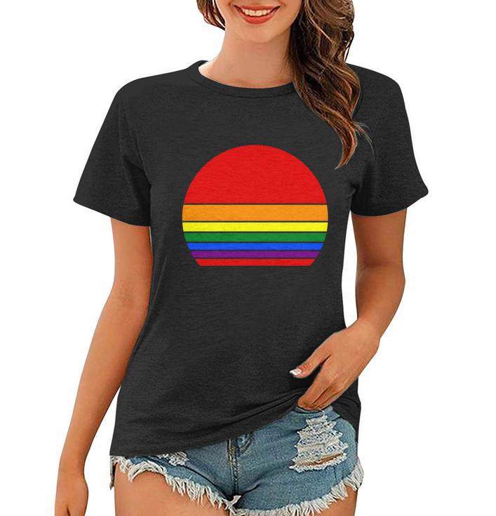 Sunset Lgbt Gay Pride Lesbian Bisexual Ally Quote V5 Women T-shirt