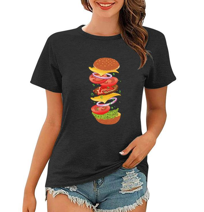 Tasty Cheeseburger Women T-shirt