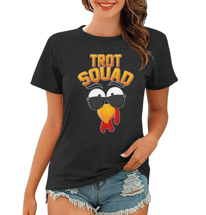 Thanksgiving Trot Squad Turkey Women T-shirt