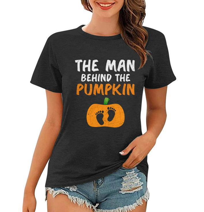The Man Behind The Pumpkin Halloween Quote Women T-shirt