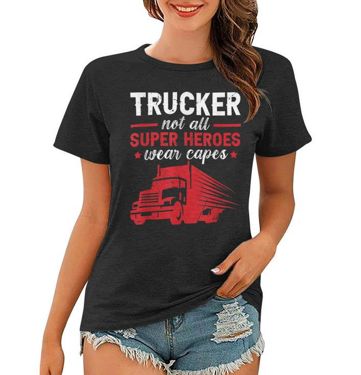 Trucker Trucker Accessories For Truck Driver Motor Lover Trucker_ V16 Women T-shirt