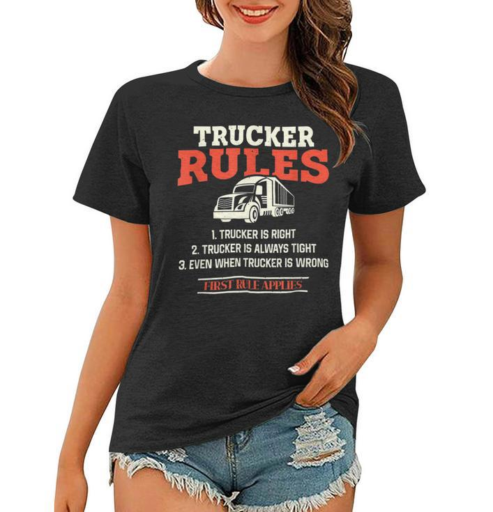 Trucker Trucker Accessories For Truck Driver Motor Lover Trucker_ V30 Women T-shirt