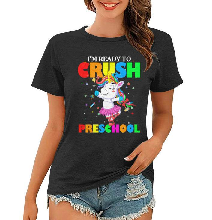 Unicorn Im Ready To Crush Preschool V2 Women T-shirt