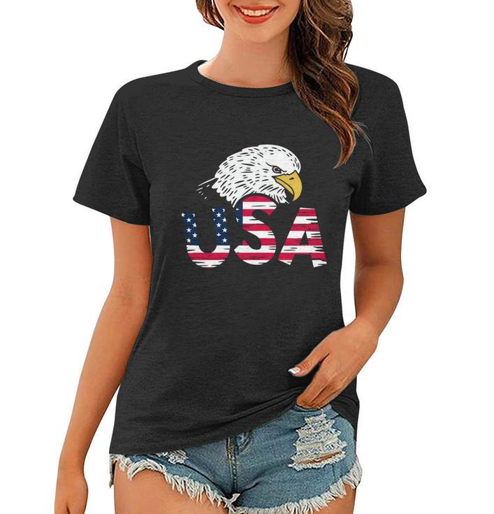 Usa American Flag Eagle For Patriotic Gift Women T-shirt