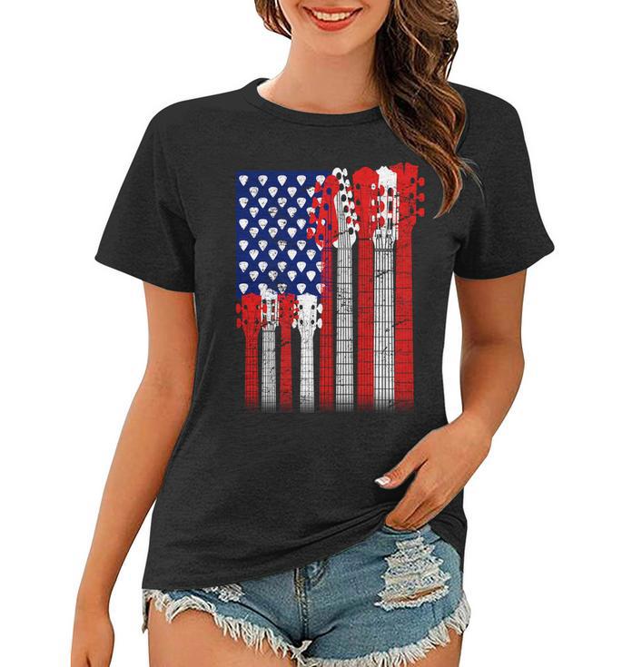 Usa Guitar Tshirt Women T-shirt