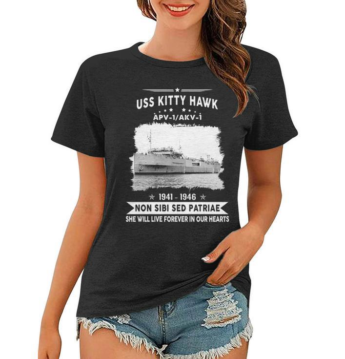 Uss Kitty Hawk Akv  Women T-shirt
