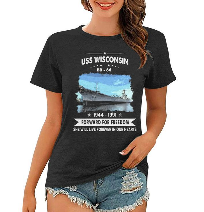 Uss Wisconsin Bb  Women T-shirt