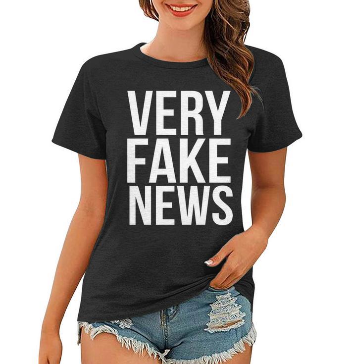 Very Fake News Funny Donald Trump Women T-shirt