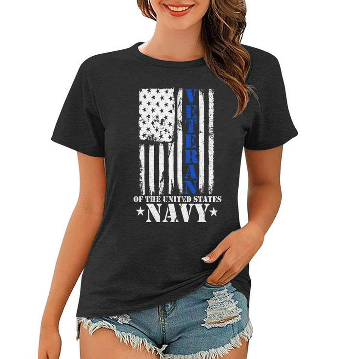 Veteran Of The United States Navy Flag Tshirt Women T-shirt