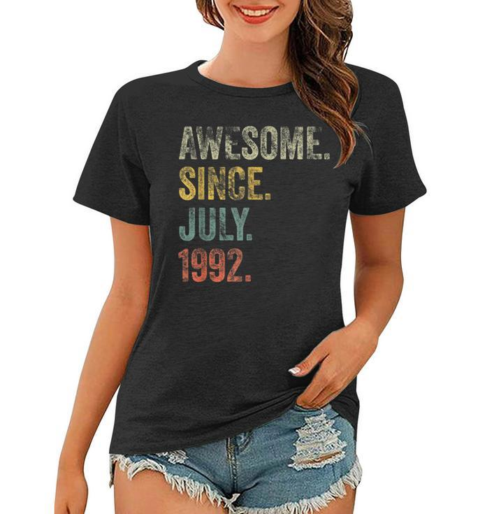 Vintage 1992 30Th Birthday Awesome Since July 1992  Women T-shirt
