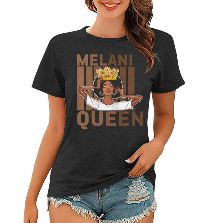Womens Melanin Queen Black History Month African Pride Black Queen Women T-shirt