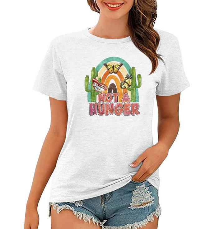 Boho Vintage Not A Hunger Cactus Retro Women T-shirt