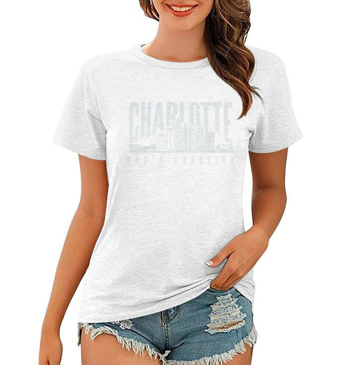 Charlotte North Carolina City Tshirt Women T-shirt