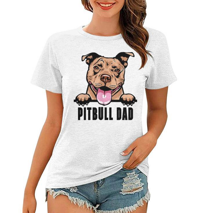 Dogs 365 Pitbull Dad Dog   Pitbull Dad Gift  Women T-shirt