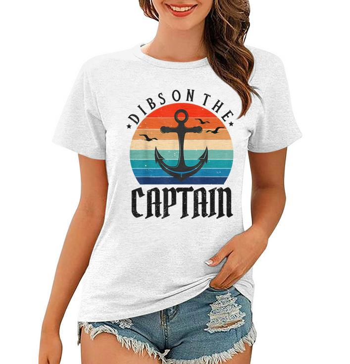 Funny Captain Wife Dibs On The Captain  V11 Women T-shirt