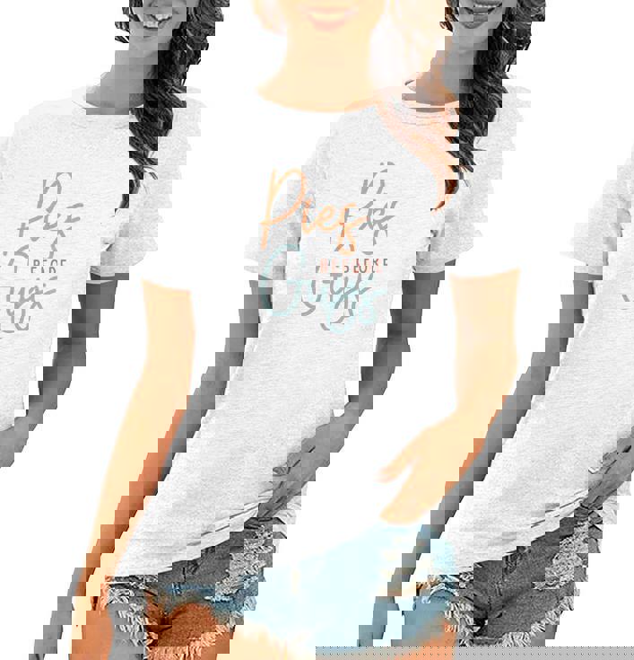 Funny Thanksgiving Pies Before Guys Women T-shirt