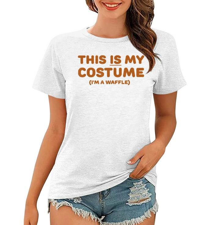 Funny Waffle Halloween Costume  Trick Or Treat Party Women T-shirt