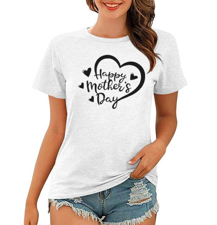 Happy Mother Day S For Women Letter Graphics Short Sleeve Casual Crew Neck Blouse Summer Heart Graphic Graphic Design Printed Casual Daily Basic V2 Women T-shirt