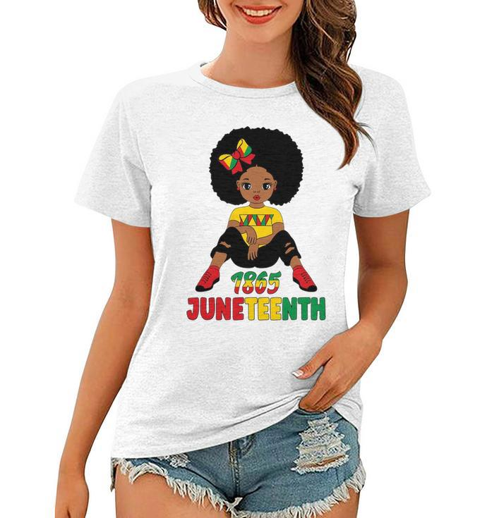 Juneteenth Celebrating 1865 Cute Black Girls Kids Women T-shirt
