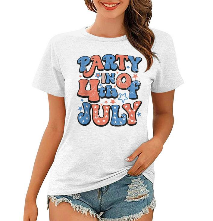 Party In The Usa Fourth Of July  4Th Of July Vintage  Women T-shirt