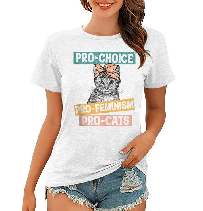 Pro Choice Pro Feminism Pro Cats Feminism Feminist  Women T-shirt
