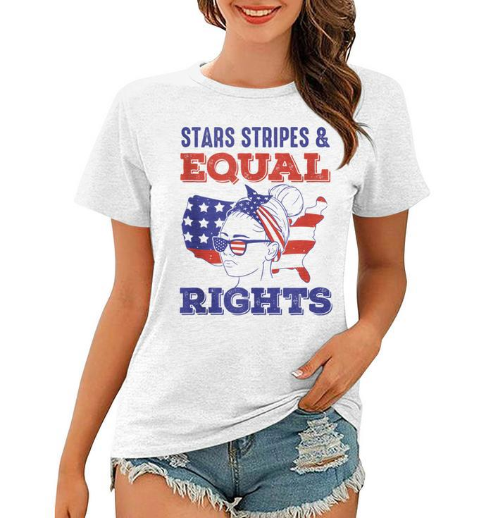 Retro Pro Choice Feminist Stars Stripes Equal Rights  Women T-shirt