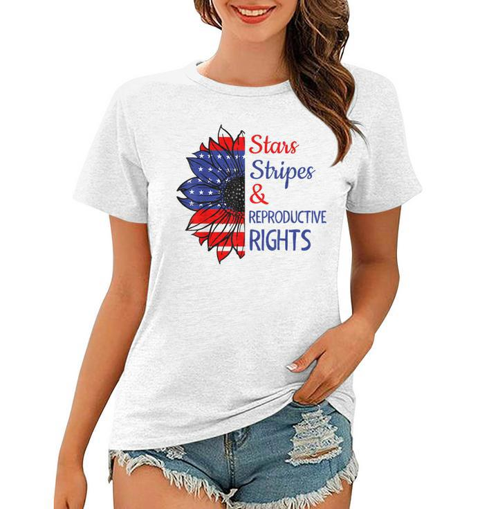 Stars Stripes Reproductive Rights American Flag 4Th Of July  V7 Women T-shirt