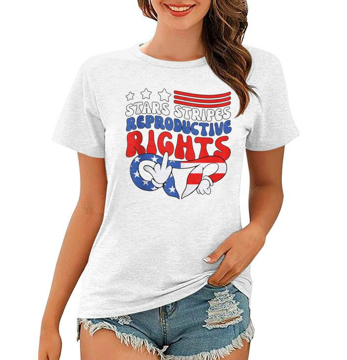 Stars Stripes Reproductive Rights Patriotic 4Th Of July  V18 Women T-shirt