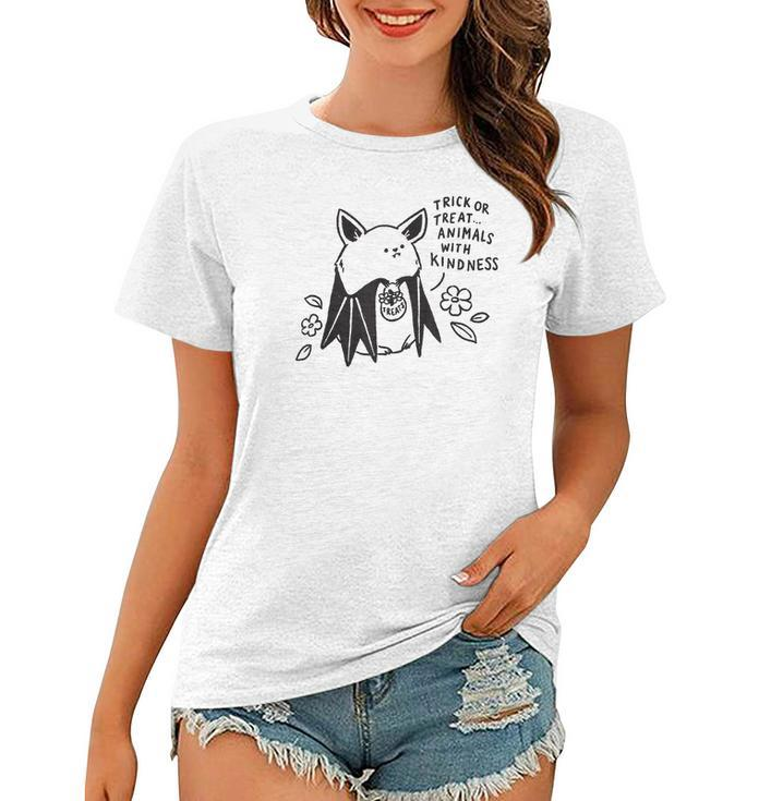 Trick Or Treat Animals With Kindness Halloween Costume  Women T-shirt