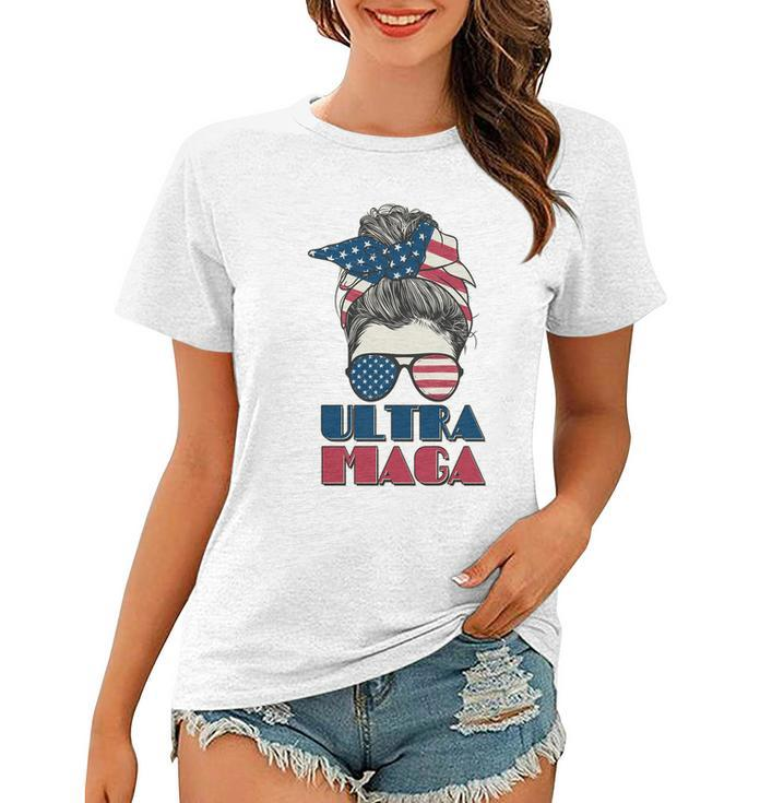 Ultra Maga Hair Bun Woman Women T-shirt