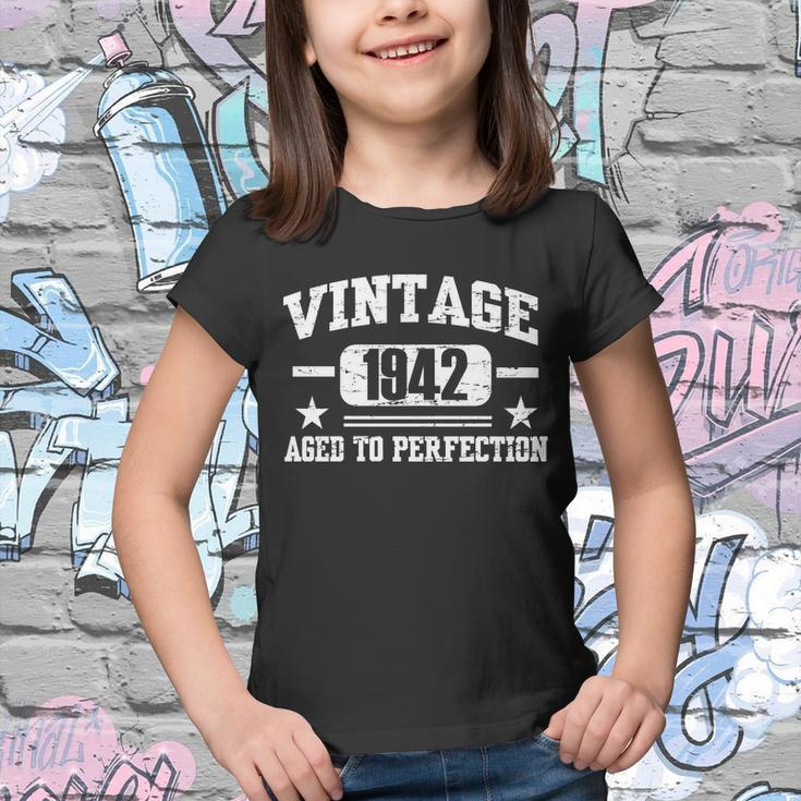 1942 Vintage Aged To Perfection Birthday Gift Tshirt Youth T-shirt