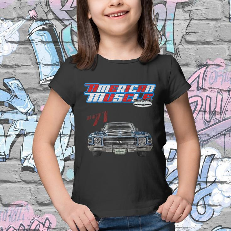 1971 ChevelleMuscle CarSs454Ss427Ss396HotrodDrag Race Youth T-shirt