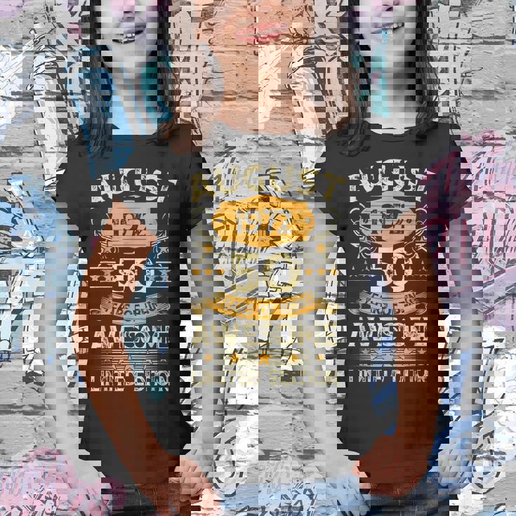 50 Years Old Gifts Vintage August 1972 50Th Birthday Gifts V2 Youth T-shirt 50 Years Old Gifts Vintage August 1972 50Th Birthday Gifts V2 Youth T-shirt