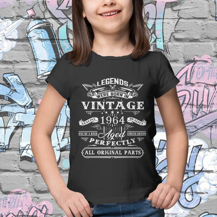 58Th Birthday Vintage Tee For Legends Born 1964 58 Yrs Old Youth T-shirt