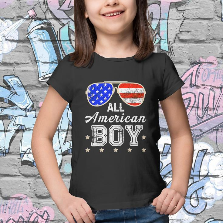 All American Boy 4Th Of July Boys Kids Sunglasses Youth T-shirt