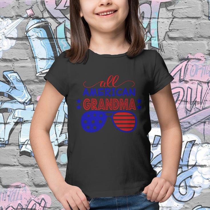 All American Grandma Sunglasses 4Th Of July Independence Day Patriotic Youth T-shirt