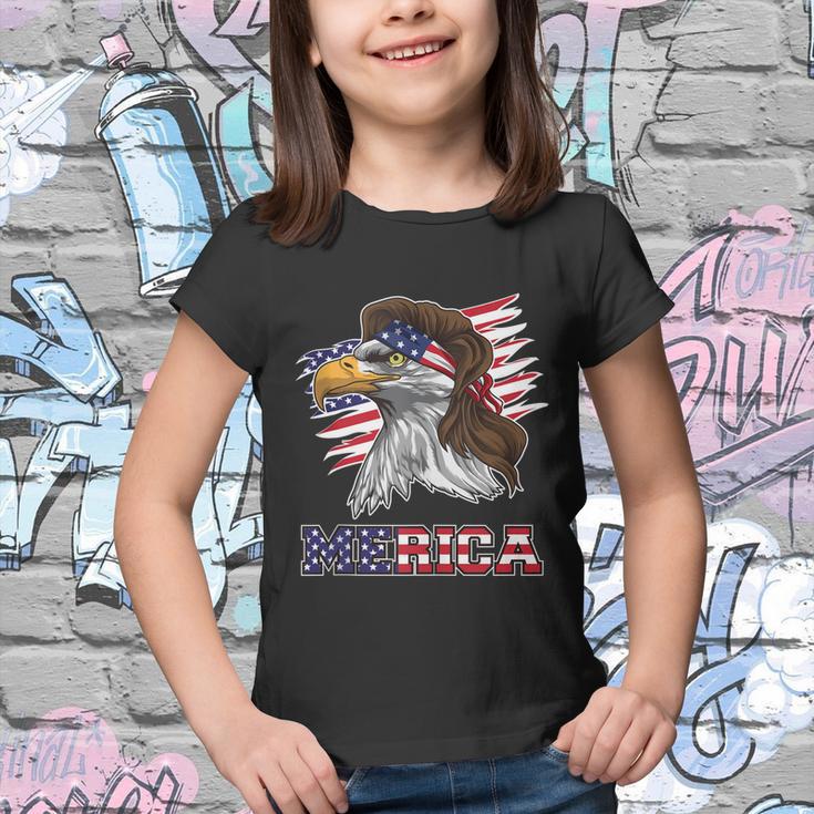 American Bald Eagle Mullet 4Th Of July Funny Usa Patriotic Meaningful Gift Youth T-shirt