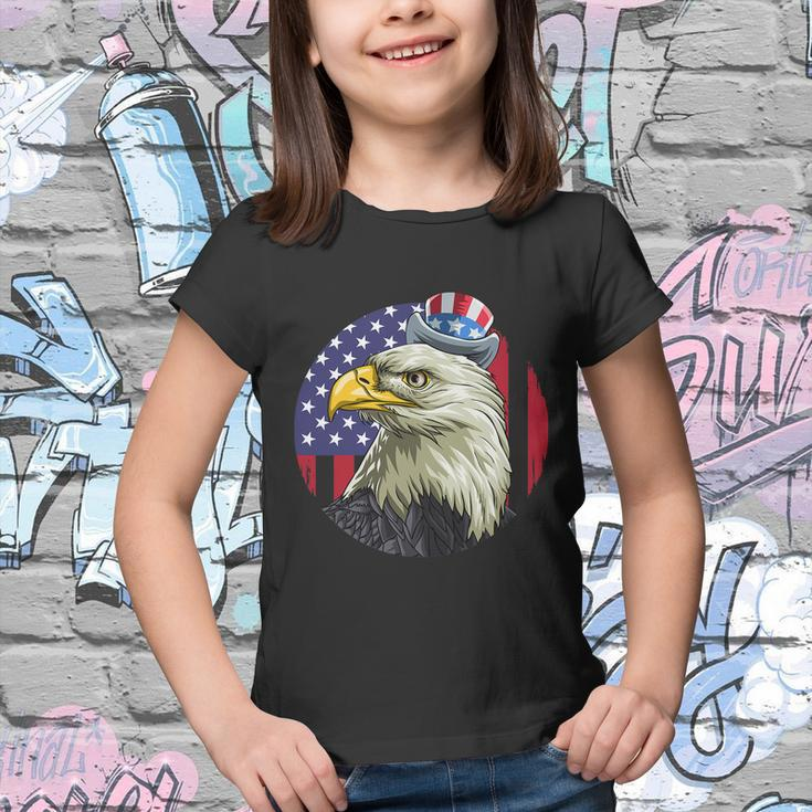 American Flag Bald Eagle 4Th Of July Uncle Sam Usa Youth T-shirt
